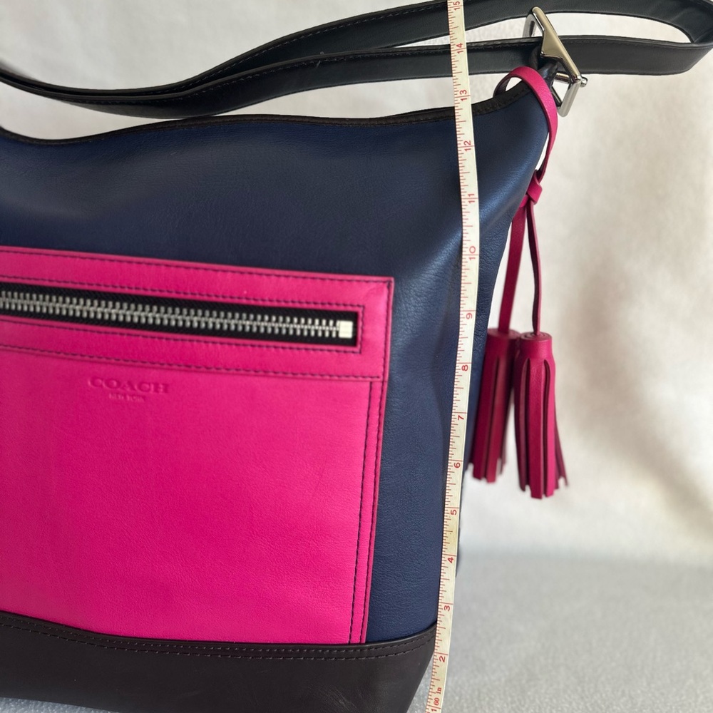 Coach Navy and Pink Women's Bag - Picture 7 of 10